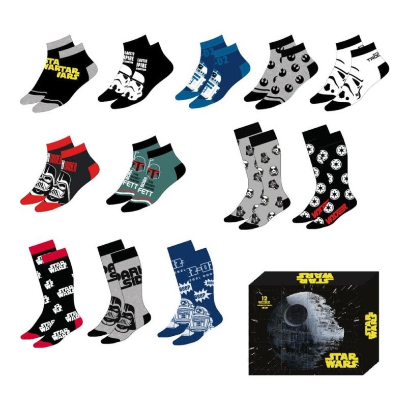 Star Wars Socks 12-Pack 38-45 | 8445484623154