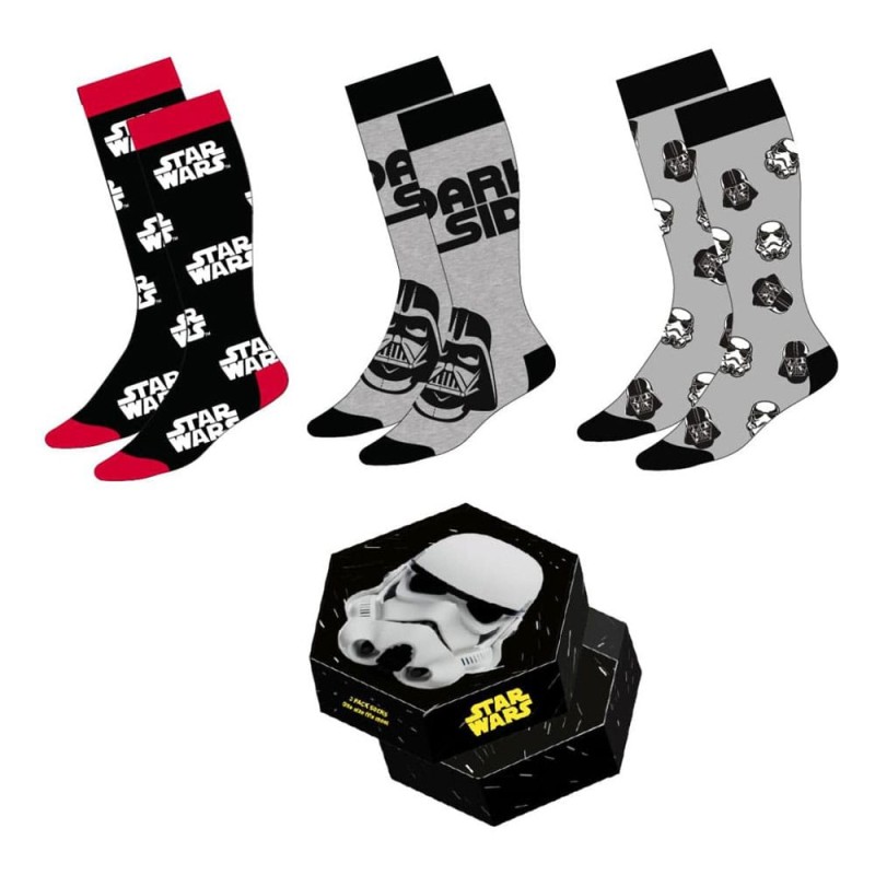 Star Wars Socks 3-Pack Stormtrooper 38-45 | 8445484623215