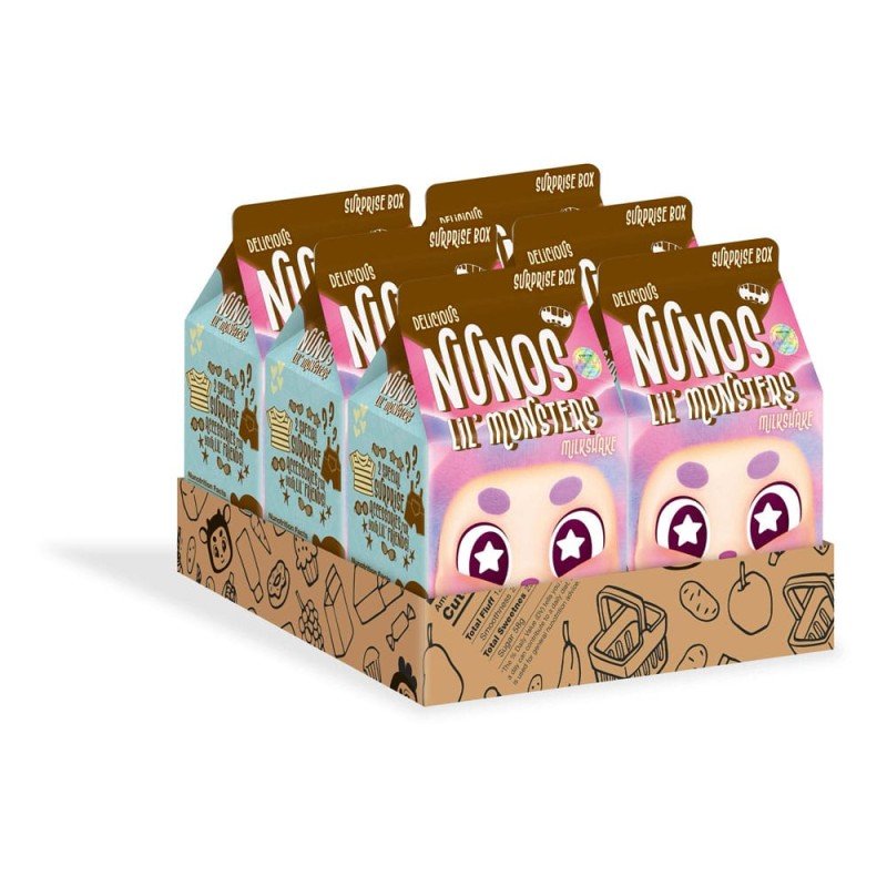 Nunos Lil' Monsters Blind Box Plush Figures Supermarket Adventures 10 cm Display (6) | 4059779071915