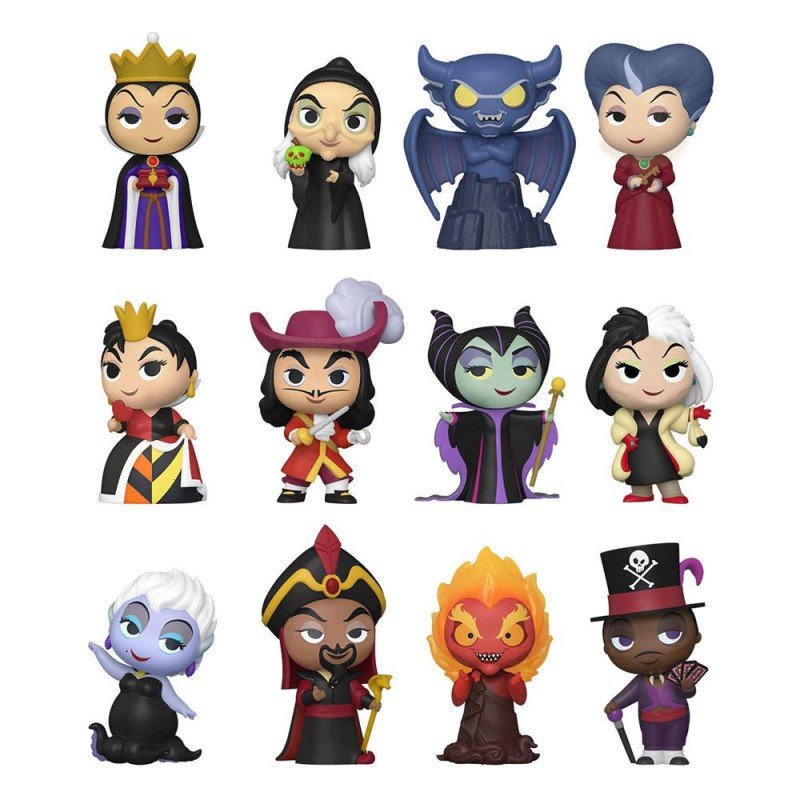 Disney Mystery Mini Figures 5 cm Display Disney Villains (12) | 0889698573474
