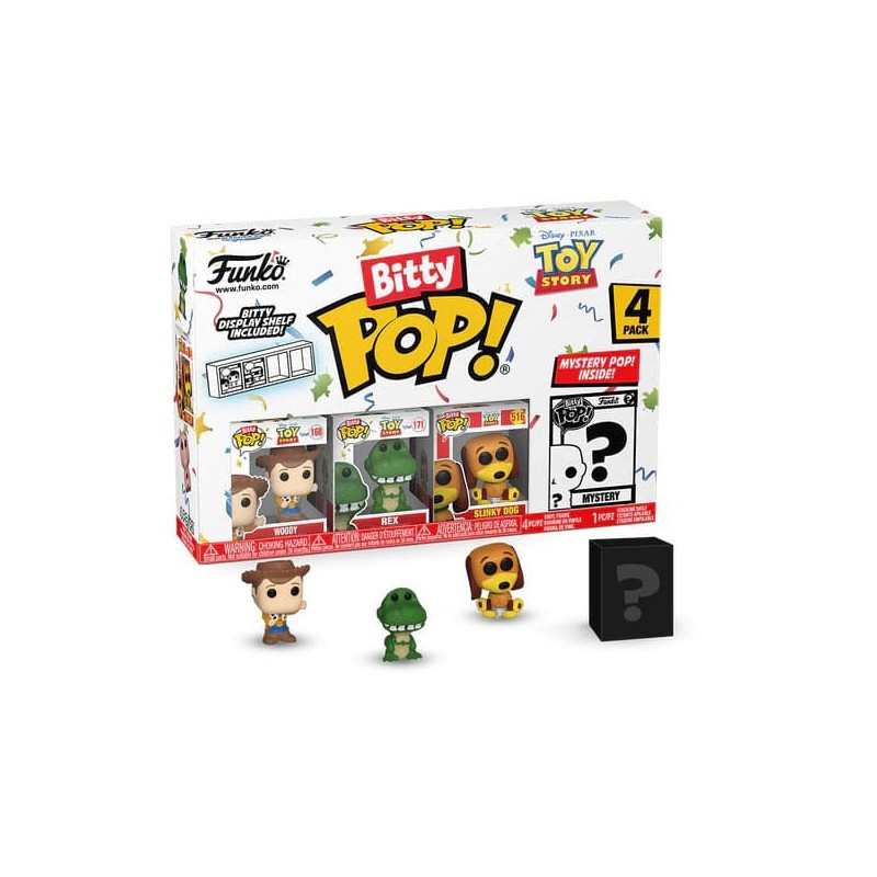 Toy Story Bitty POP! Vinyl Figure 4-Pack Woody 2,5 cm | 0889698730426