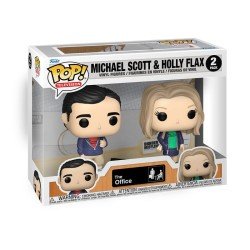 The Office pack 2 POP! Television Vinyl figurines Michael & Holly 9 cm | 0889698756792