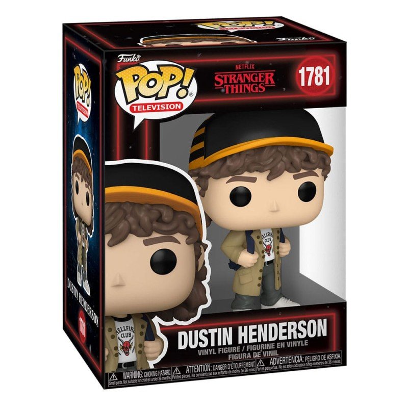 Stranger Things POP! Television Vinyl Figures Dustin Henderson 9 cm | 0889698757515