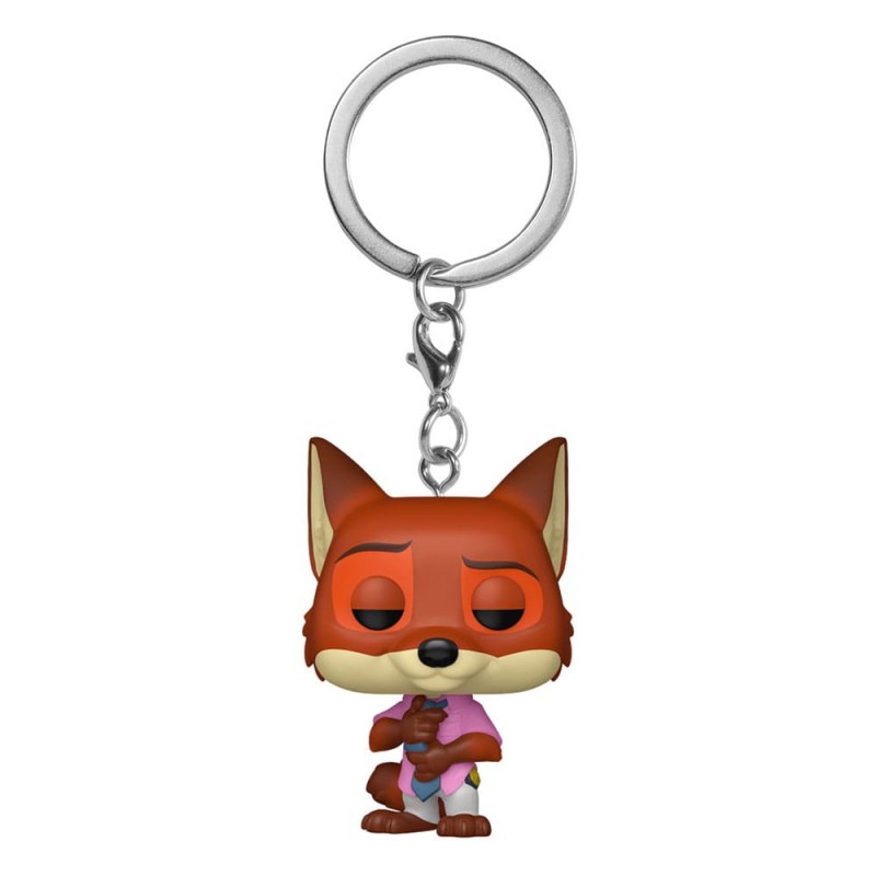 Zootopie 2 présentoir porte-clés Pocket POP! Vinyl Nick Wilde 4 cm (12) | 0889698866415