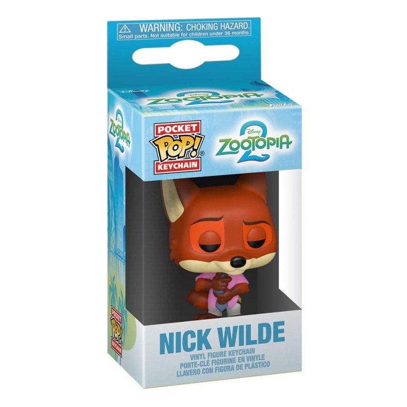 Zootopie 2 présentoir porte-clés Pocket POP! Vinyl Nick Wilde 4 cm (12) | 0889698866415