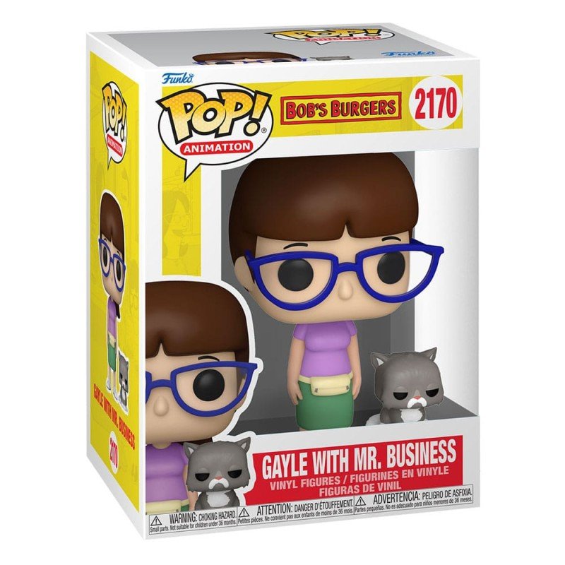 Bob's Burgers POP!&Buddy TV Vinyl figurine Gayle with Mr. Business 9 cm | 0889698883696
