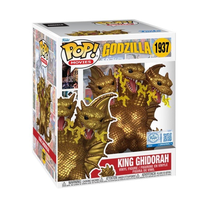 *heo Exclusive Edition* Godzilla Figurine Super Sized POP! Movies Vinyl King Ghidora (Electric) 15 cm | 0889698884075
