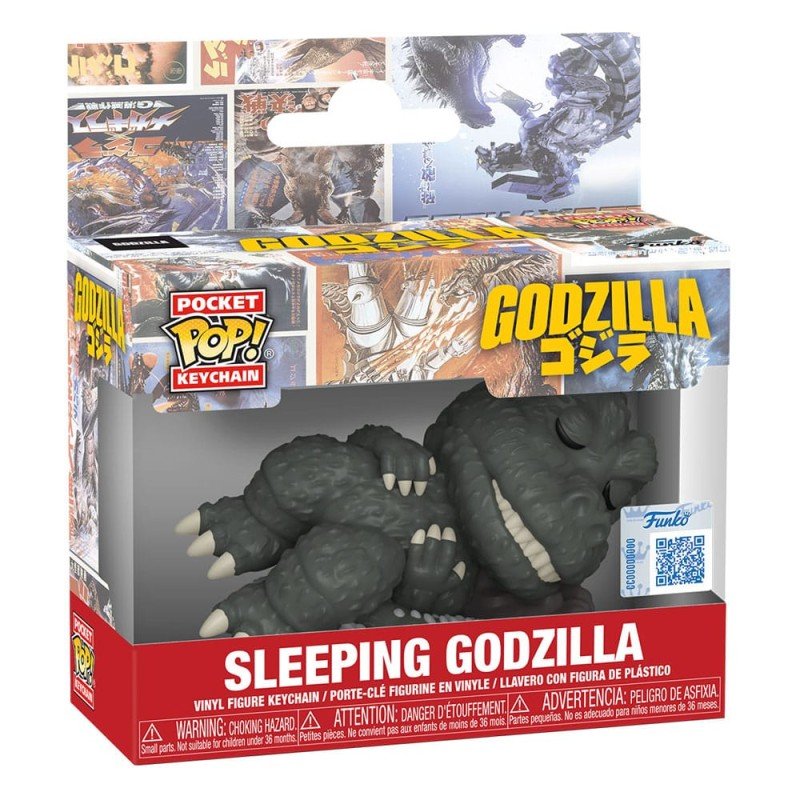 Godzilla présentoir porte-clés Pocket POP! Sleeping Godzilla 4 cm (12) | 0889698885355