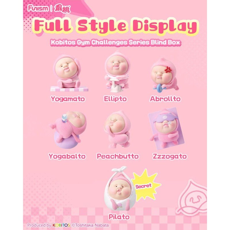 Kobitos Blind Box Mini Figures Gym Challenges Series 8 cm Display (6) | 6970834313826