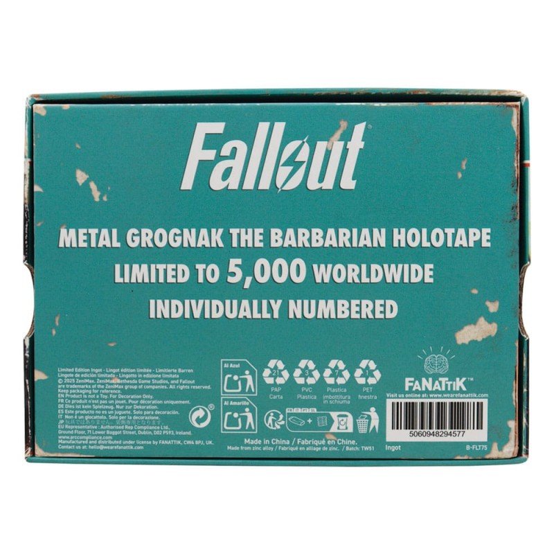 Fallout réplique Grognak the Barbarian Holotape | 5060948294577