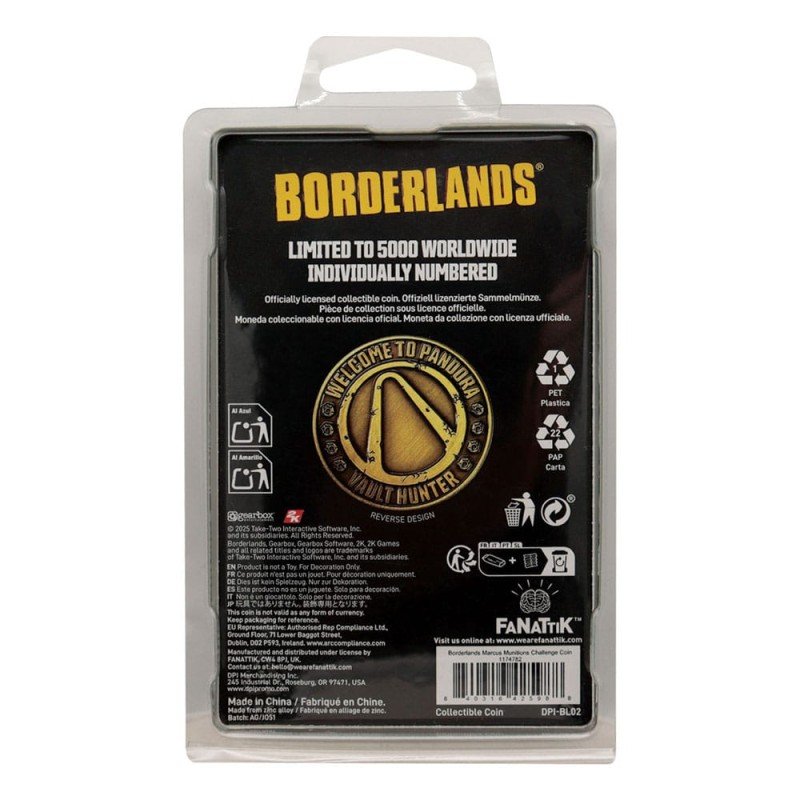 Borderlands pièce de collection Marcus Munitions Limited Edition | 0840316425988