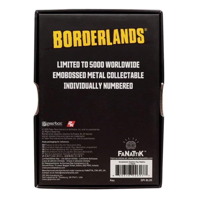 Borderlands Replica Gold Key | 0840316426077
