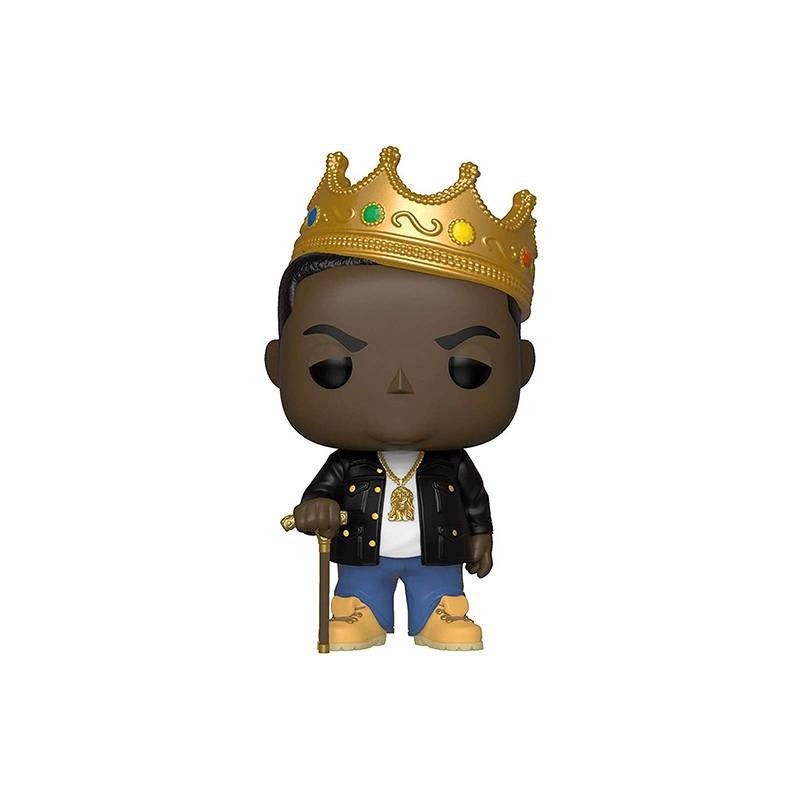 Beruchte B.I.G. beeldje Funko POP! Rocks Vinyl Notorious B.I.G. met Kroon 9 cm