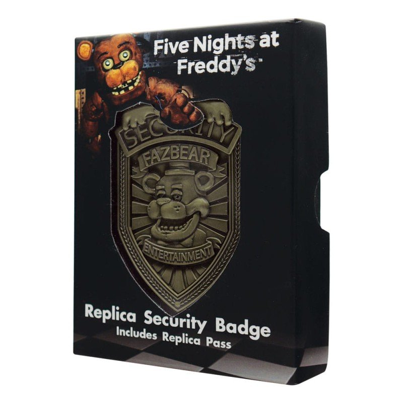 Five Nights at Freddy´s réplique Security Badge Antique Brass Edition | 5060948296885