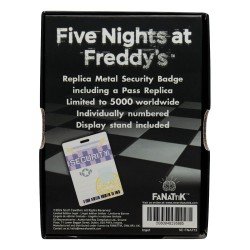 Five Nights at Freddy´s réplique Security Badge Antique Brass Edition | 5060948296885