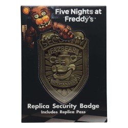 Five Nights at Freddy´s réplique Security Badge Antique Brass Edition | 5060948296885