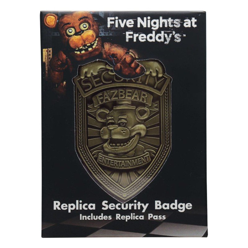Five Nights at Freddy´s réplique Security Badge Antique Brass Edition | 5060948296885
