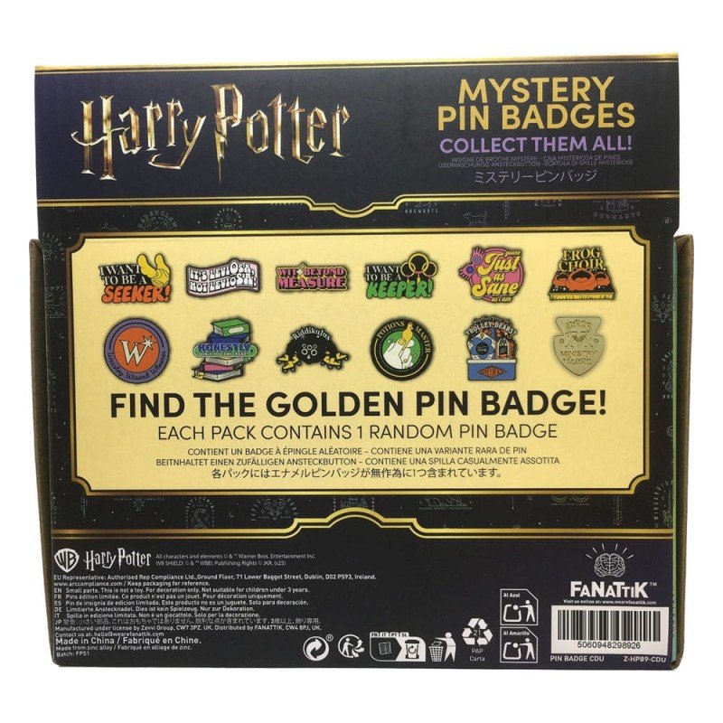 Harry Potter présentoir Pin's Mystery Pin Badge (12) | 5060948298926