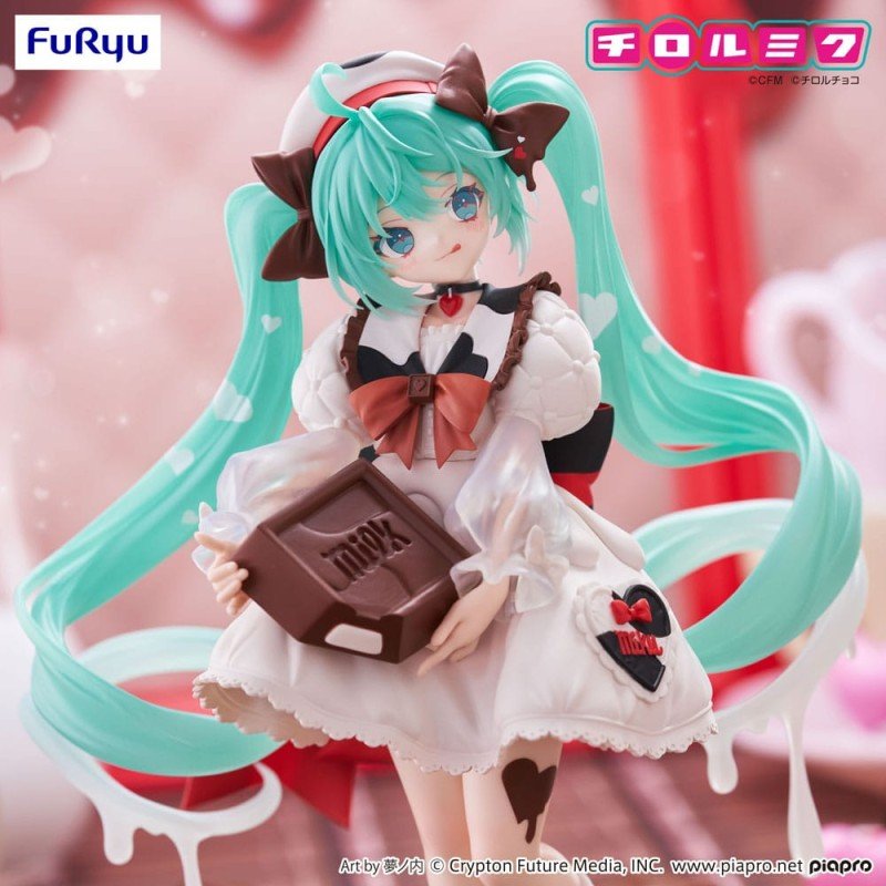 Hatsune Miku x Tirol Choco statuette PVC Trio-Try-iT Hatsune Miku Milk Ver. 18 cm | 4571623508458