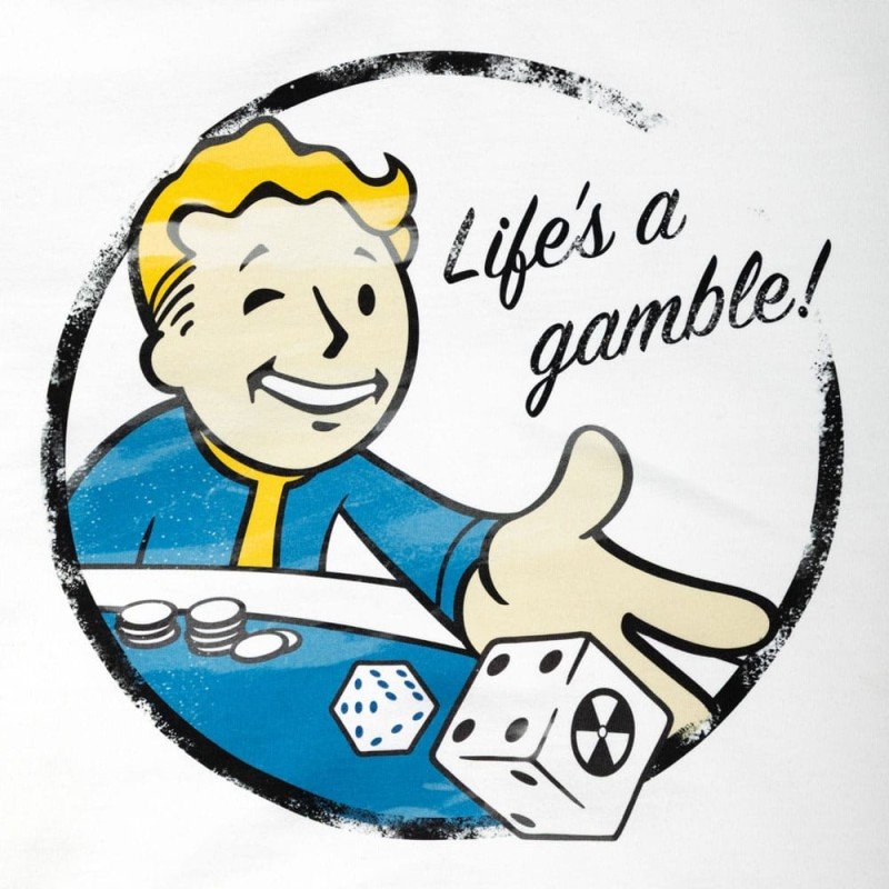 Fallout Zipper Hoodie Gamble Size XL