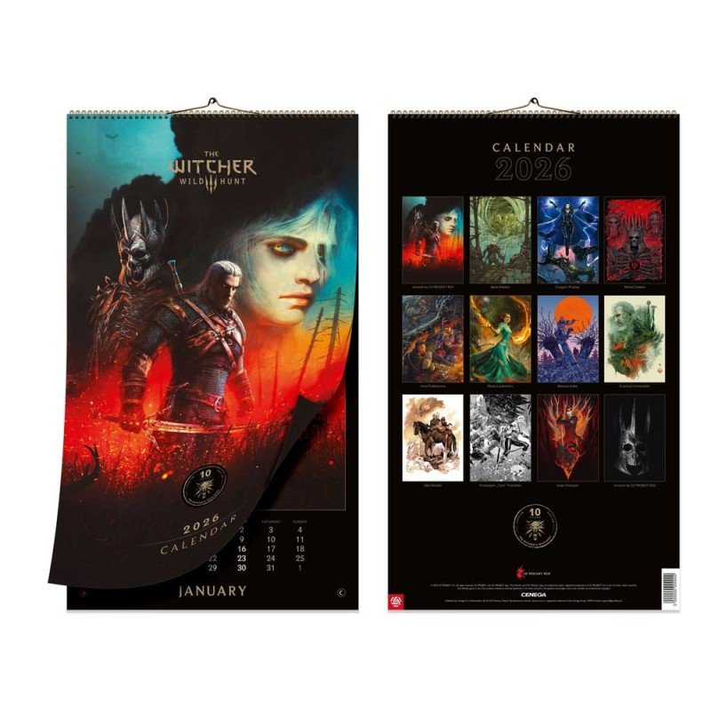 The Witcher 3: Wild Hunt calendrier 2026 10th Anniversary | 5908305250319