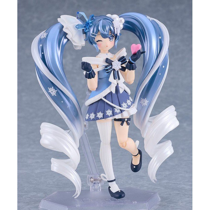 Character Vocal Series 01: Hatsune Miku figurine Figma Snow Miku: Crystal Snow Ver. 13 cm | 4580828663992