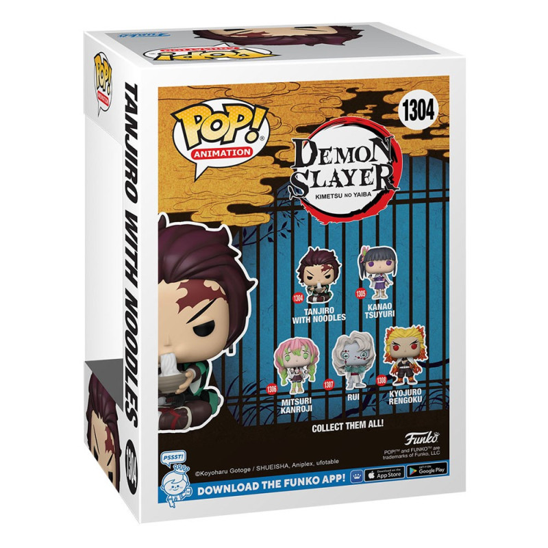 Demon Slayer: Kimetsu no Yaiba Figuur Funko POP! Animatie Vinyl Tanjiro met Noedels 9 cm