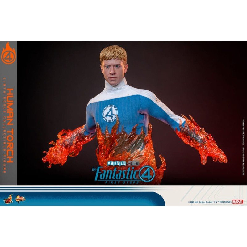 The Fantastic Four: First Steps Movie Masterpiece Action Figure 1/6 Human Torch 30 cm | 4895228622785