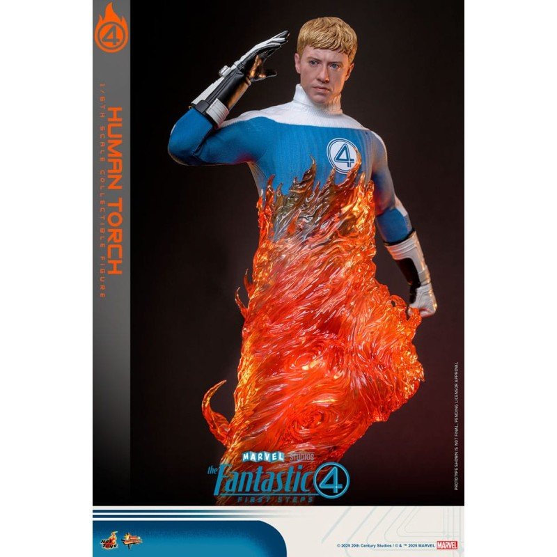 The Fantastic Four: First Steps Movie Masterpiece Action Figure 1/6 Human Torch 30 cm | 4895228622785
