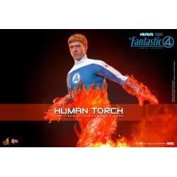 Les Quatre Fantastiques : Premiers pas figurine Movie Masterpiece 1/6 Human Torch 30 cm | 4895228622785