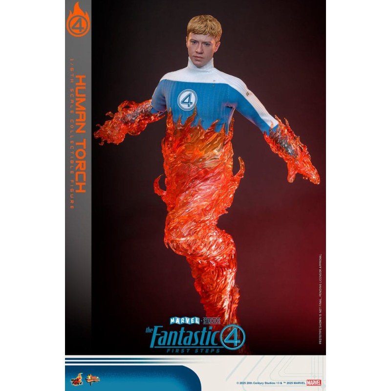 The Fantastic Four: First Steps Movie Masterpiece Action Figure 1/6 Human Torch 30 cm | 4895228622785