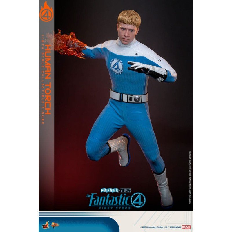 Les Quatre Fantastiques : Premiers pas figurine Movie Masterpiece 1/6 Human Torch 30 cm | 4895228622785