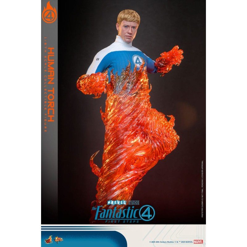 The Fantastic Four: First Steps Movie Masterpiece Action Figure 1/6 Human Torch 30 cm | 4895228622785