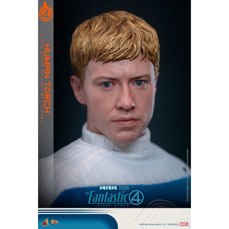 Les Quatre Fantastiques : Premiers pas figurine Movie Masterpiece 1/6 Human Torch 30 cm | 4895228622785
