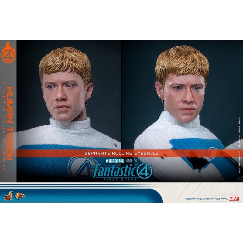 The Fantastic Four: First Steps Movie Masterpiece Action Figure 1/6 Human Torch 30 cm | 4895228622785