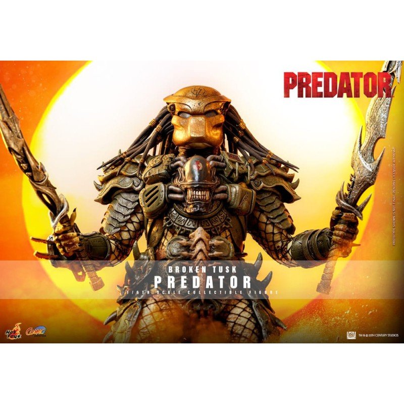 Alien vs. Predator Comic Masterpiece Action Figure 1/6 Broken Tusk Predator 35 cm | 4895228623423