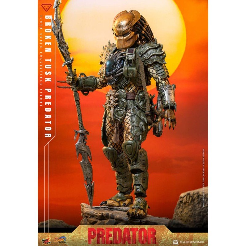 Alien vs. Predator Comic Masterpiece Action Figure 1/6 Broken Tusk Predator 35 cm | 4895228623423