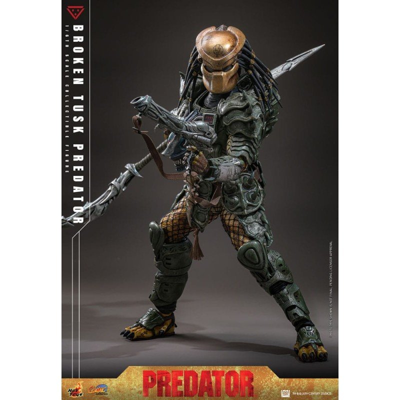 Alien vs. Predator Comic Masterpiece Action Figure 1/6 Broken Tusk Predator 35 cm | 4895228623423