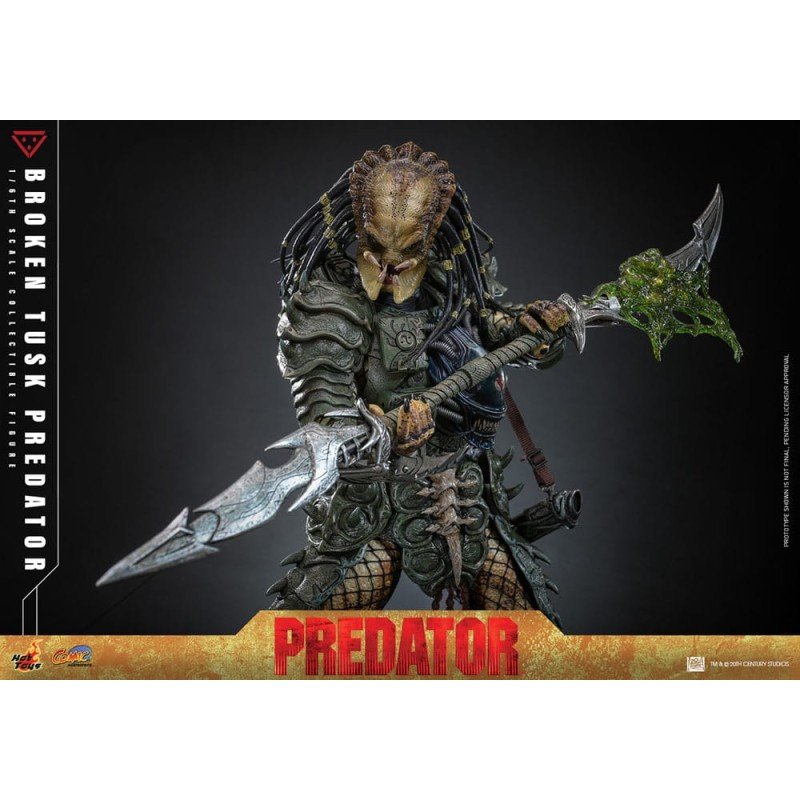 Alien vs. Predator Comic Masterpiece Action Figure 1/6 Broken Tusk Predator 35 cm | 4895228623423