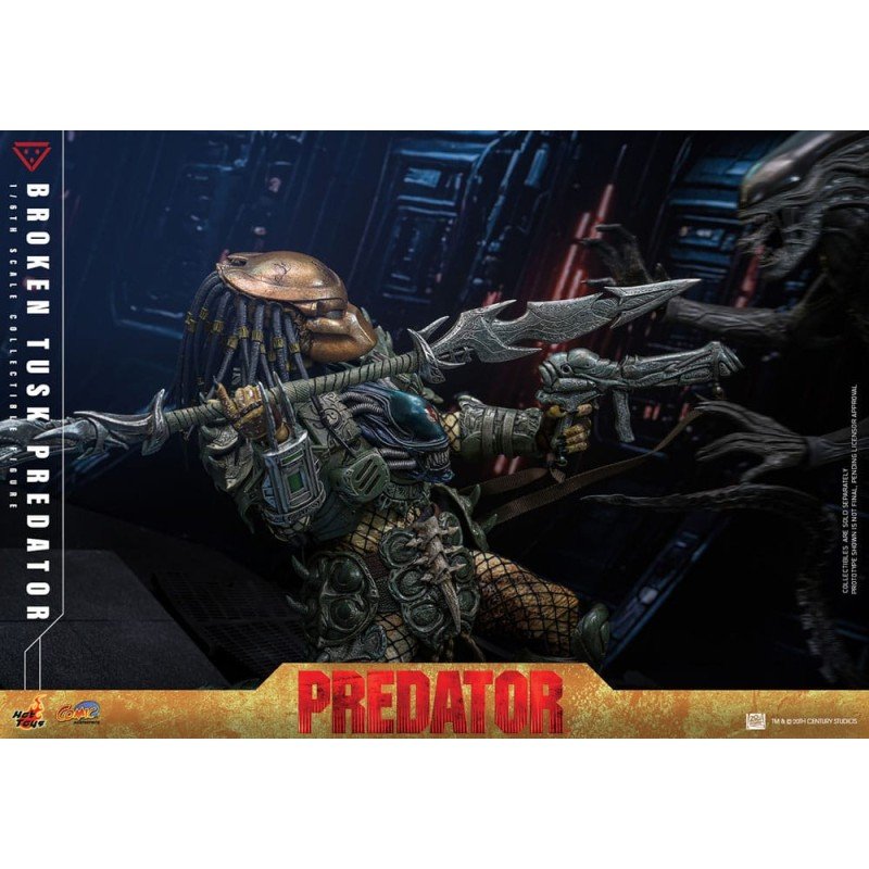 Alien vs. Predator Comic Masterpiece Action Figure 1/6 Broken Tusk Predator 35 cm | 4895228623423