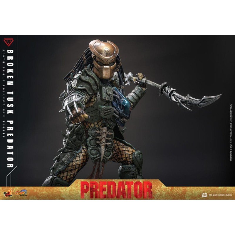 Alien vs. Predator Comic Masterpiece Action Figure 1/6 Broken Tusk Predator 35 cm | 4895228623423