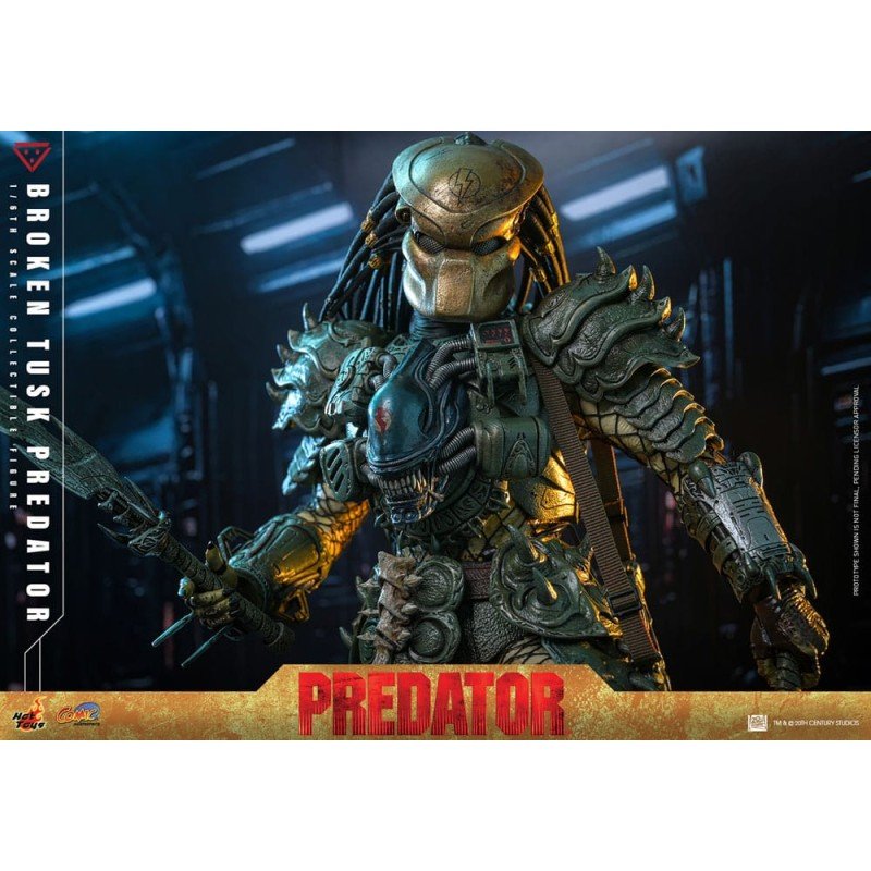 Alien vs. Predator Comic Masterpiece Action Figure 1/6 Broken Tusk Predator 35 cm | 4895228623423