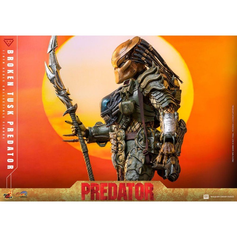 Alien vs. Predator Comic Masterpiece Action Figure 1/6 Broken Tusk Predator 35 cm | 4895228623423