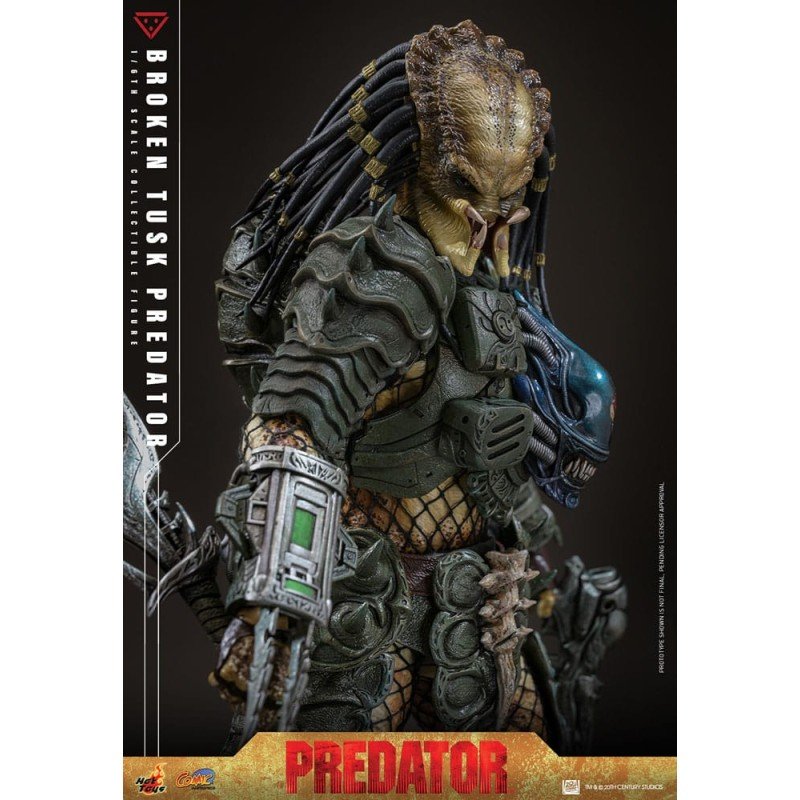 Alien vs. Predator Comic Masterpiece Action Figure 1/6 Broken Tusk Predator 35 cm | 4895228623423