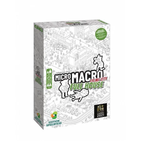 Game: Micro Macro: Crime City - Full House
Publisher: Spielwiese
English Version