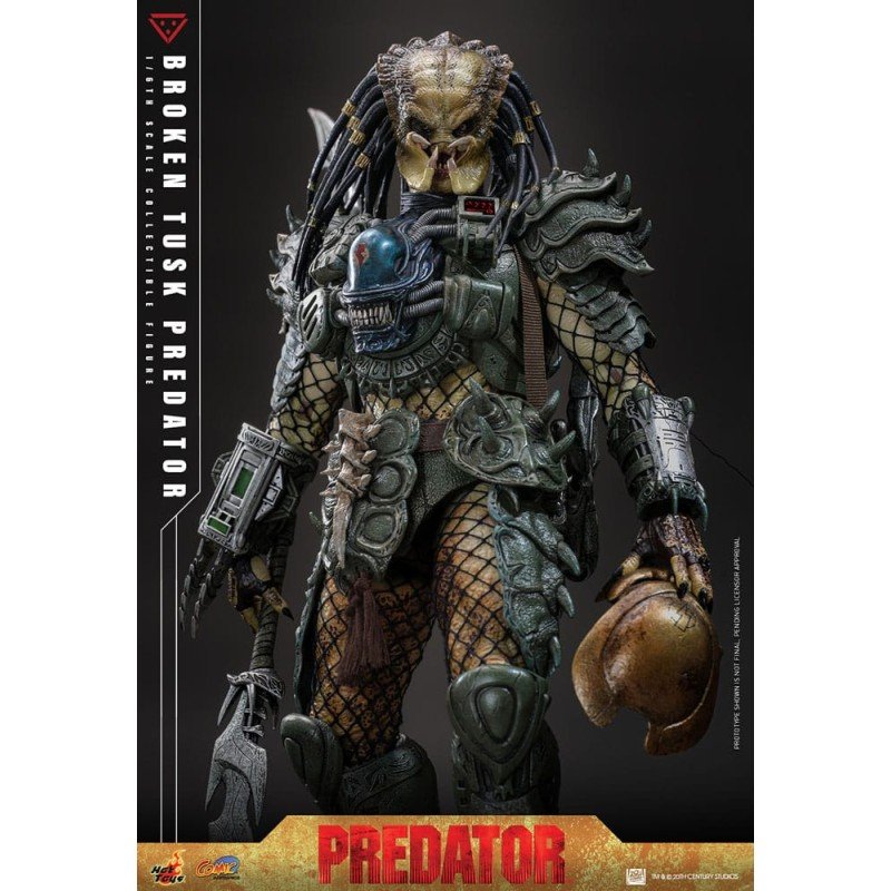 Alien vs. Predator Comic Masterpiece Action Figure 1/6 Broken Tusk Predator 35 cm | 4895228623423