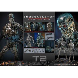 Terminator 2: Judgment Day Movie Masterpiece Die-cast Action Figure 1/6 Endoskeleton (Battle Damaged Version) 31 cm | 4895228623454