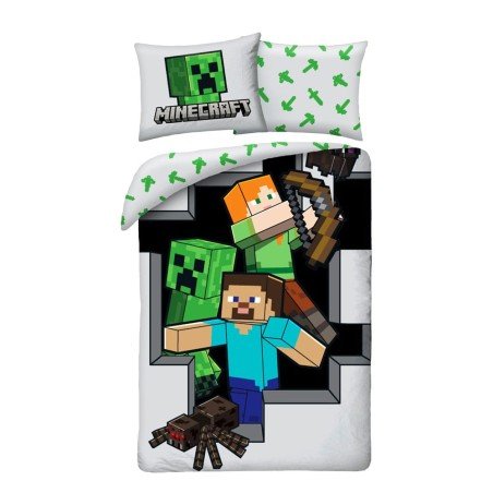 Minecraft parure de lit Ver. 8 140 x 200 cm / 70 x 90 cm | 5904209619818