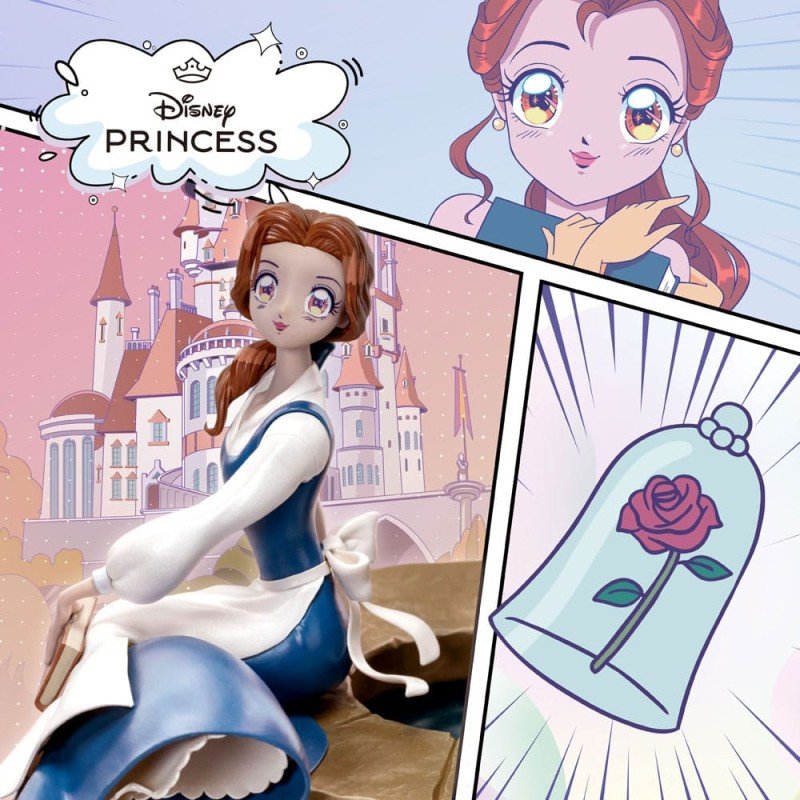 Disney Anime Princess Scale Statue Belle 15 cm | 0042882333647