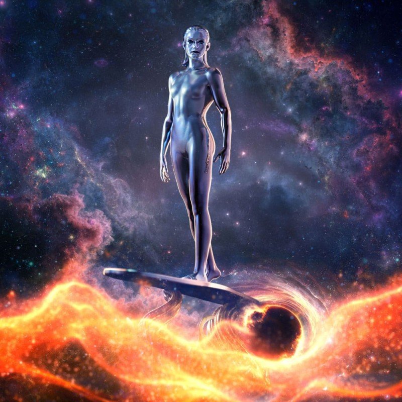 Fantastic Four Art Scale Statue 1/10 Silver Surfer 27 cm | 0042882334569